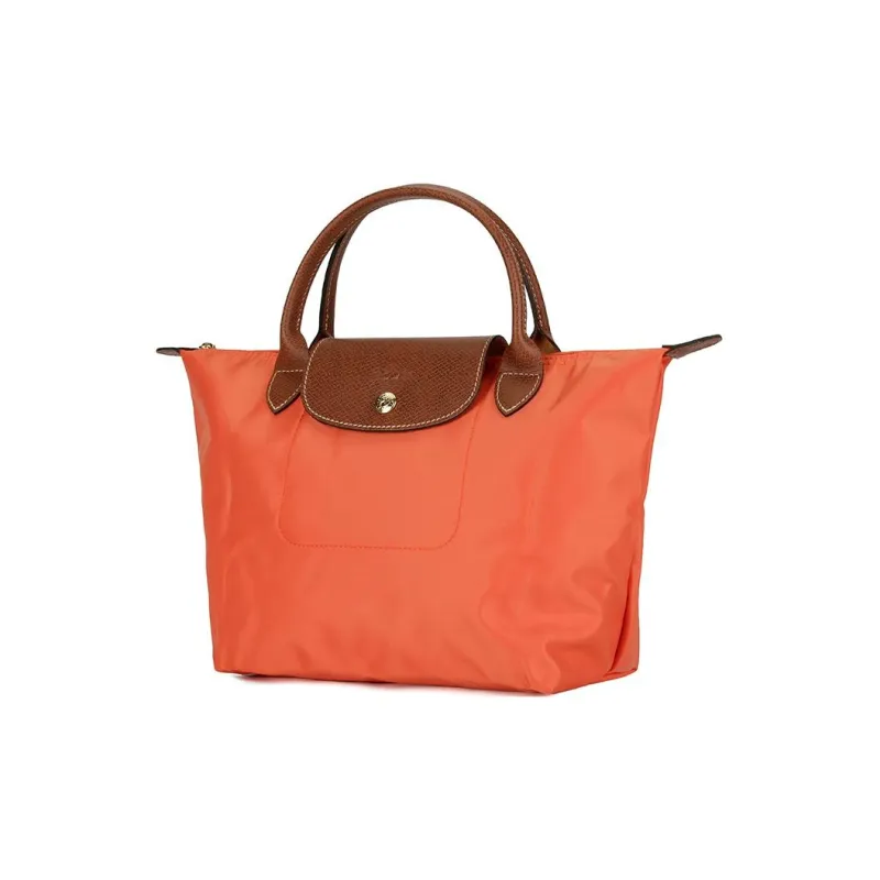 LONGCHAMP Le Pliage Polyamide Canvas With Leather Dumpling Bag Handbags Small Size Women's Orange-1