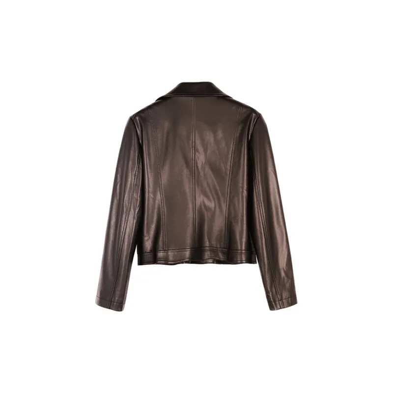 MISSSHINE Leather Jacket Women's-4