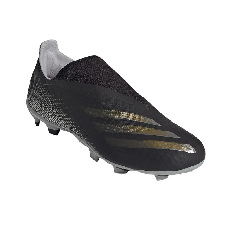 Adidas X Ghosted.3 Laceless Fg Black Metallic Gold-2