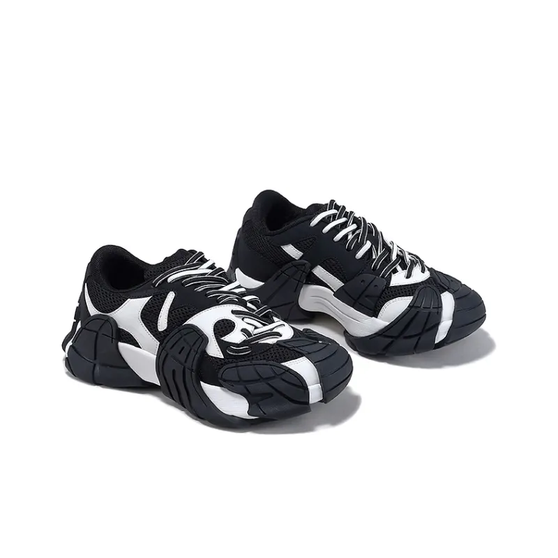 BELLALILY Anti Slip And Wear Resistant Height Increasing Low Top Chunky Sneakers Women's-9