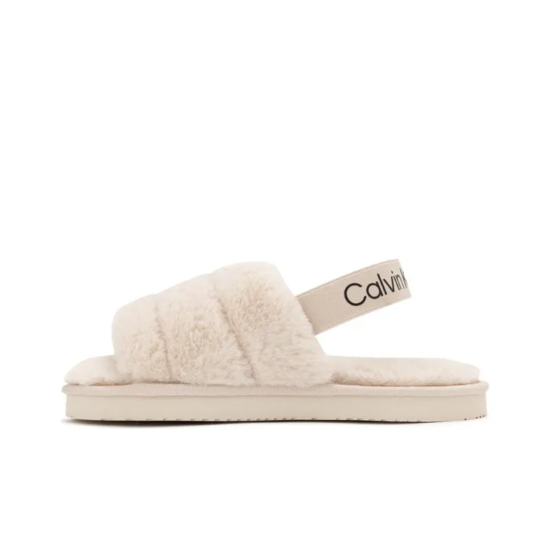 CKJ CALVIN KLEIN JEANS Slide Slippers Women's White-0