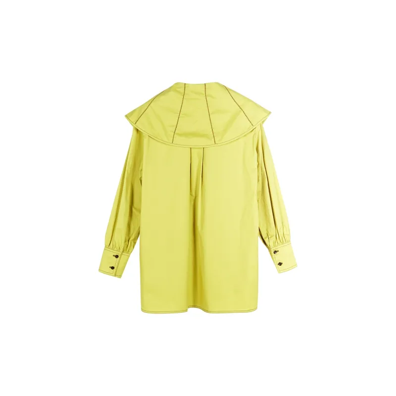 MISSSHINE Shirt Women's Yellow Olive-1