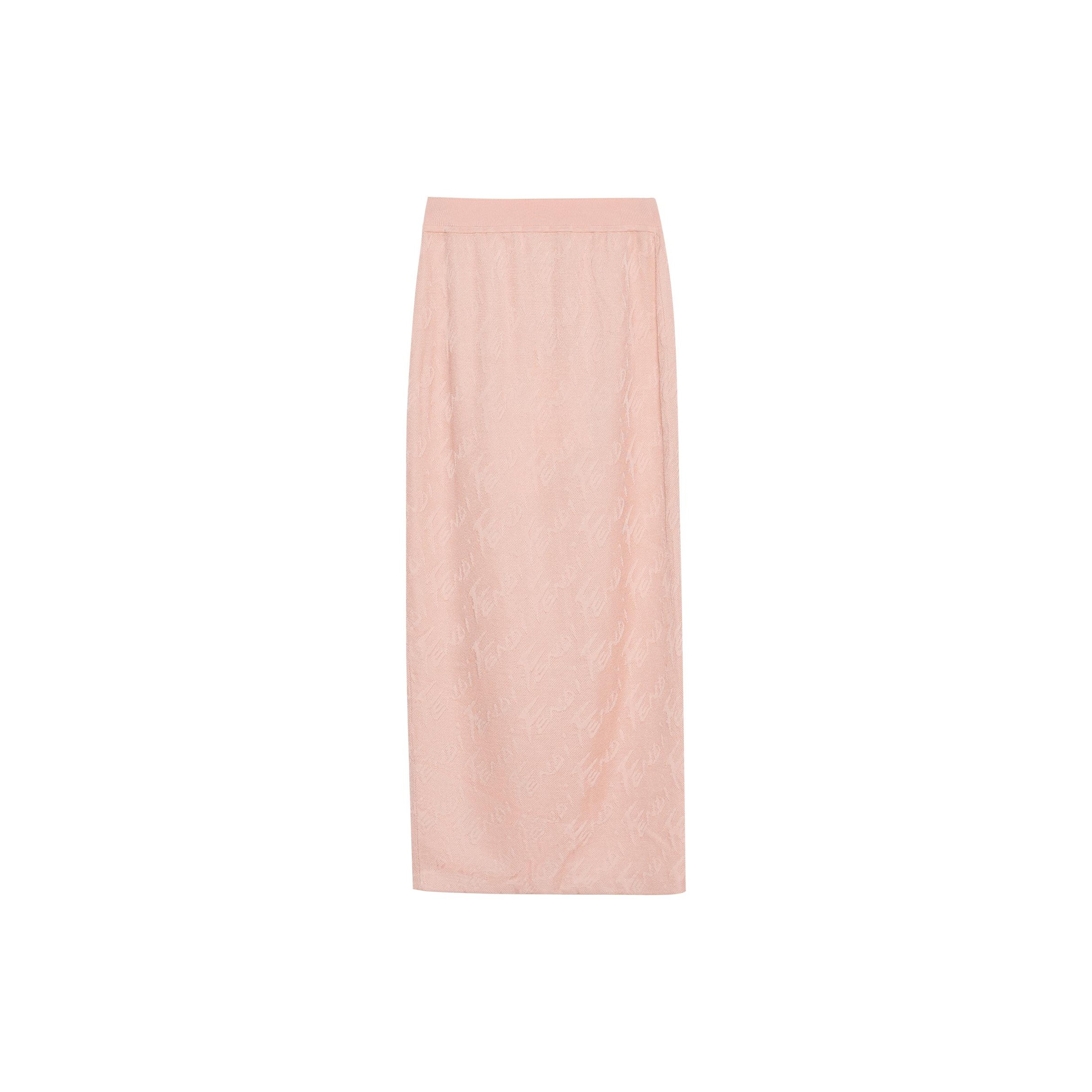 FENDI Knit Long Skirts Women's Pink 38 - POIZON FENDI Knit Long Skirts Women's Pink 38 - POIZON