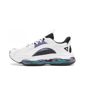PEAK Cushioning Anti Slip And Wear Resistant Low Top Running Shoes Men's White Black