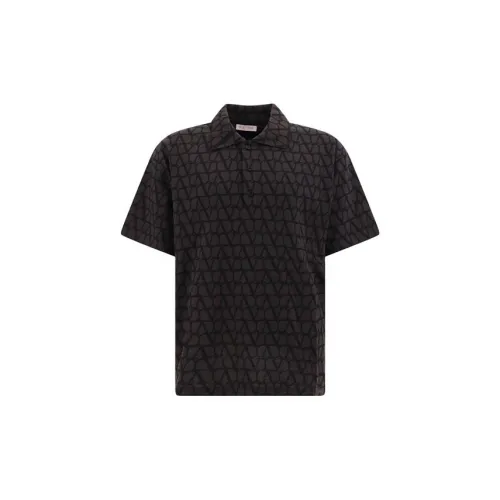 Valentino Polo Shirts Men Black