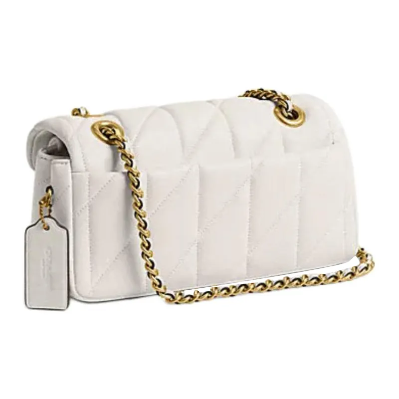 COACH Tabby Sheepskin Pillow Bag Handbag Shoulder Bag Small Size Women's Chalk White-1