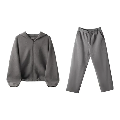 5TM STUDIO Sweatshirt Sets Unisex Gray