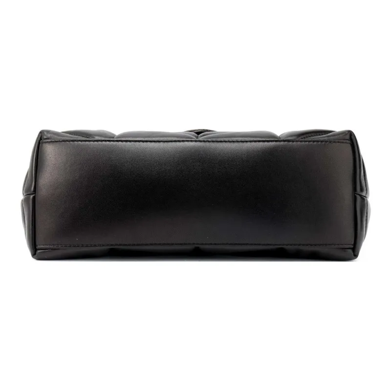 SAINT LAURENT Puffer Logo Plaque Small Shoulder Bag-3