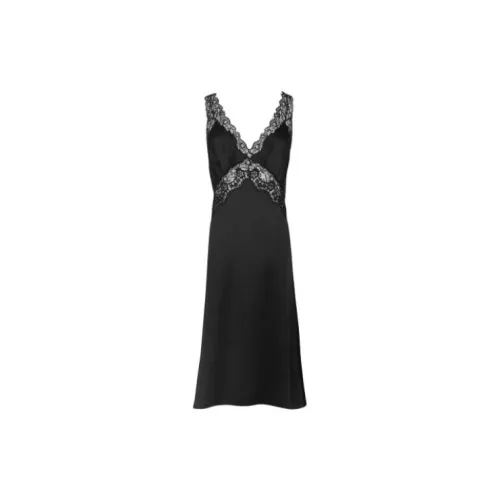 SAINT LAURENT Sleeveless Dresses Women's Black