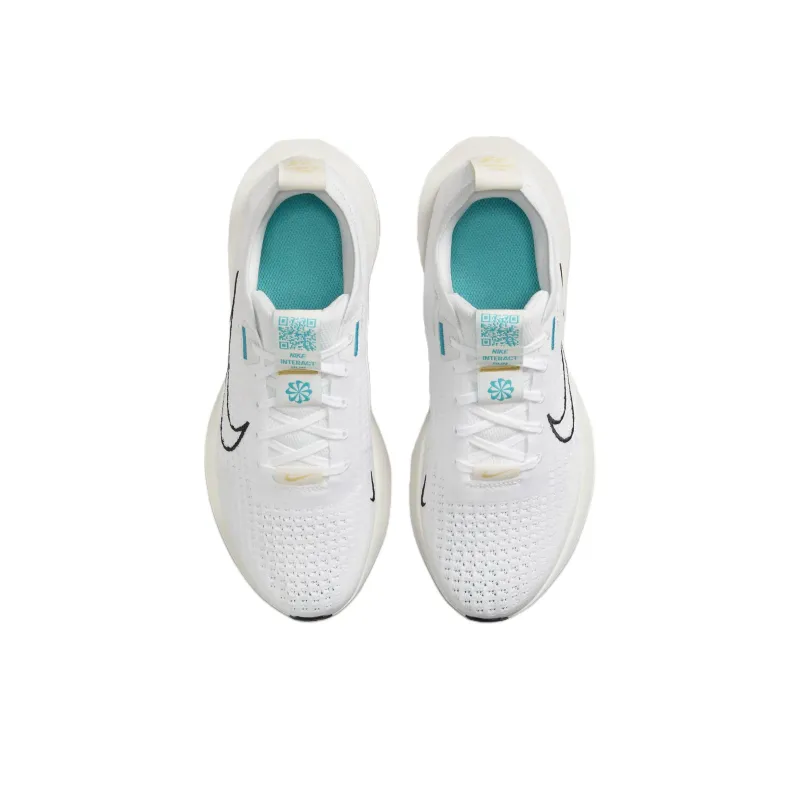 Nike Interact Run White Dusty Cactus Black Saturn Gold Women's-3