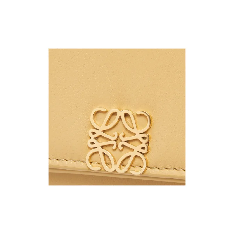 LOEWE Bright Nappa Calfskin Wallet Women's Deep Butter-5