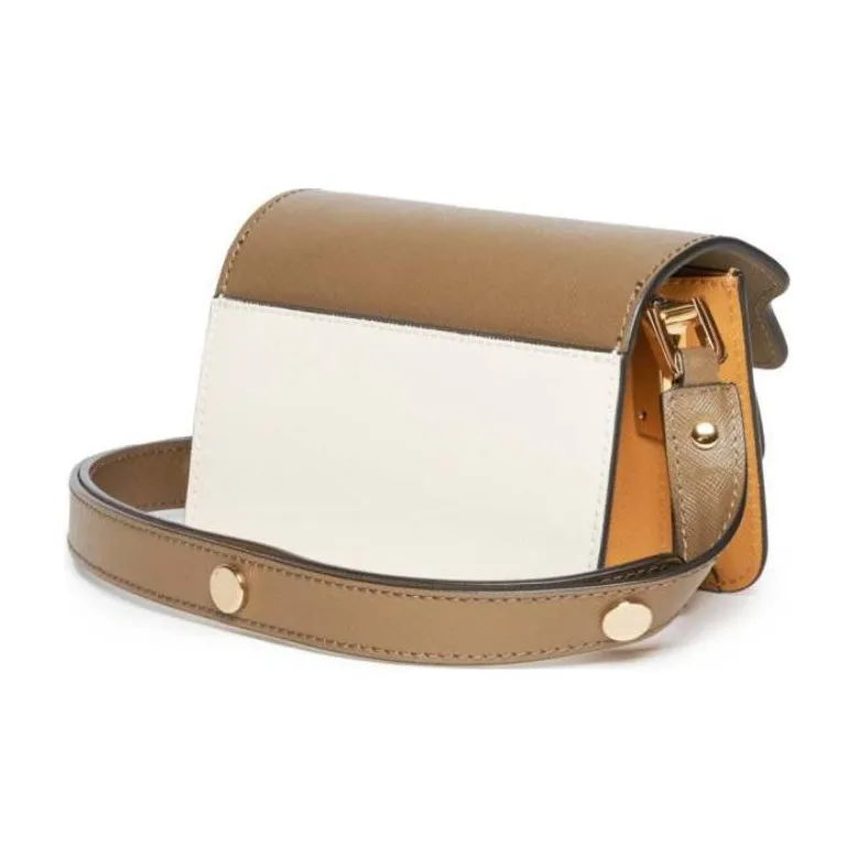 MARNI Trunk Colourblock Foldover Top Shoulder Bag-2