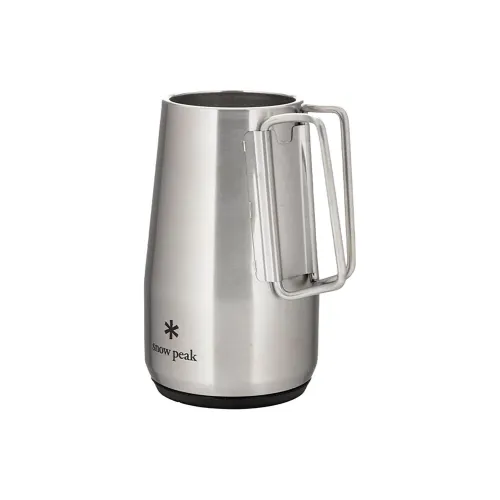 Snow Peak Outdoor Water Equipment Water Container 700 Ml Stainless Steel 3.9 X 6.6 Inches