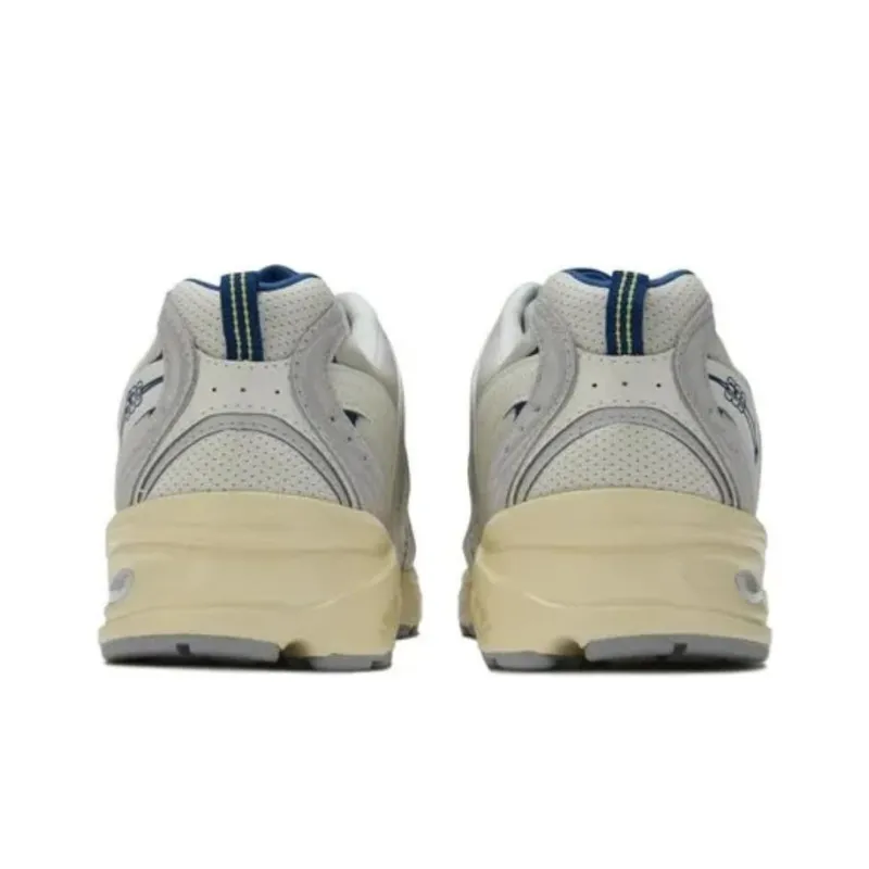 New Balance NB 530 Anti Slip Wear Resistant Low Top Chunky Sneakers Unisex White Blue-3