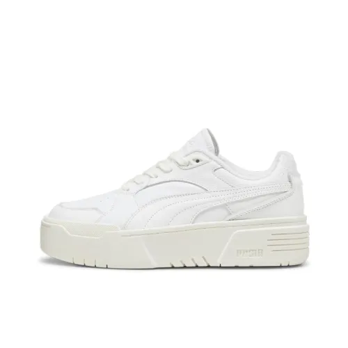 PUMA Club Skateboard Shoes Women's Low-Top White