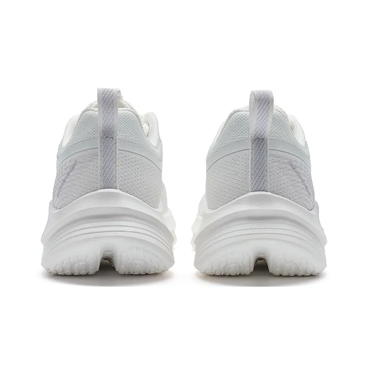 XTEP Feather Cushioning, Wear Resistant Low Top Sprint Running Shoes Women's Canvas White/Snow Cyan Purple-3