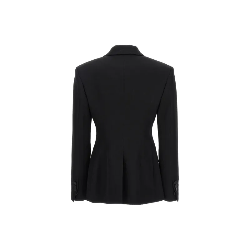 DSQUARED 2 Strap Detailed Plunging V Neck Blazer-1