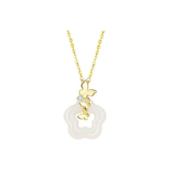 DAISY BEAUTY Colored Glaze Jade Necklaces Women's