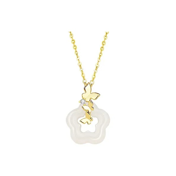 DAISY BEAUTY Colored Glaze Jade Necklaces Women's-0