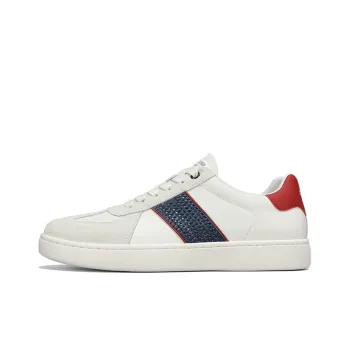 U.S. POLO ASSN. Minimalist Style White Sneakers Wear resistant And Lightweight Low Top Skateboard Shoes Men's