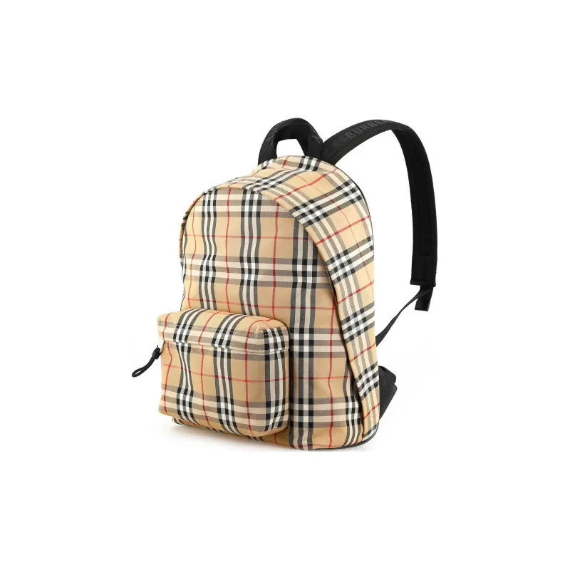 Burberry Vintage Check Nylon Backpack Archive Beige-2