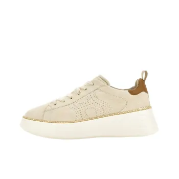 HOGAN Rebel Low-Top Casual Shoes Women's Beige Yellow