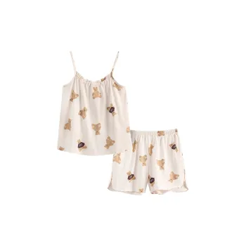White Ran Loungewear & Sleepwear Set Women's