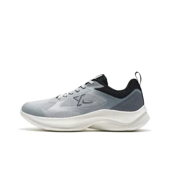 XTEP Running Shoes Men Low-Top Smoke Gray/Black