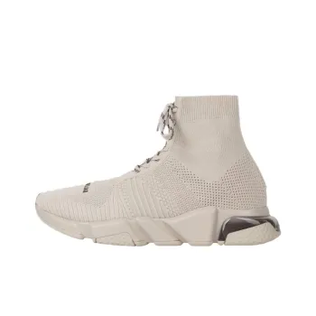 Balenciaga Speed Lace Up Clear Sole Sand
