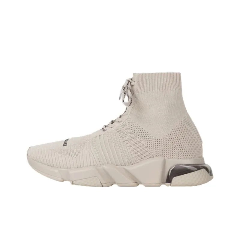 Balenciaga Speed Lace Up Clear Sole Sand-0