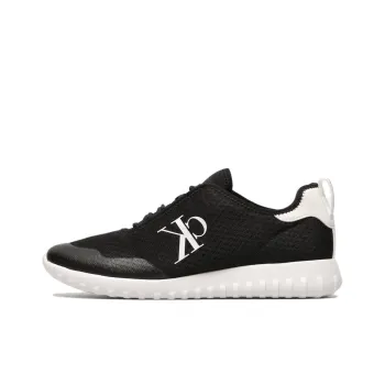 CKJ CALVIN KLEIN JEANS Breathable Low Top Casual Shoes Men's Black White