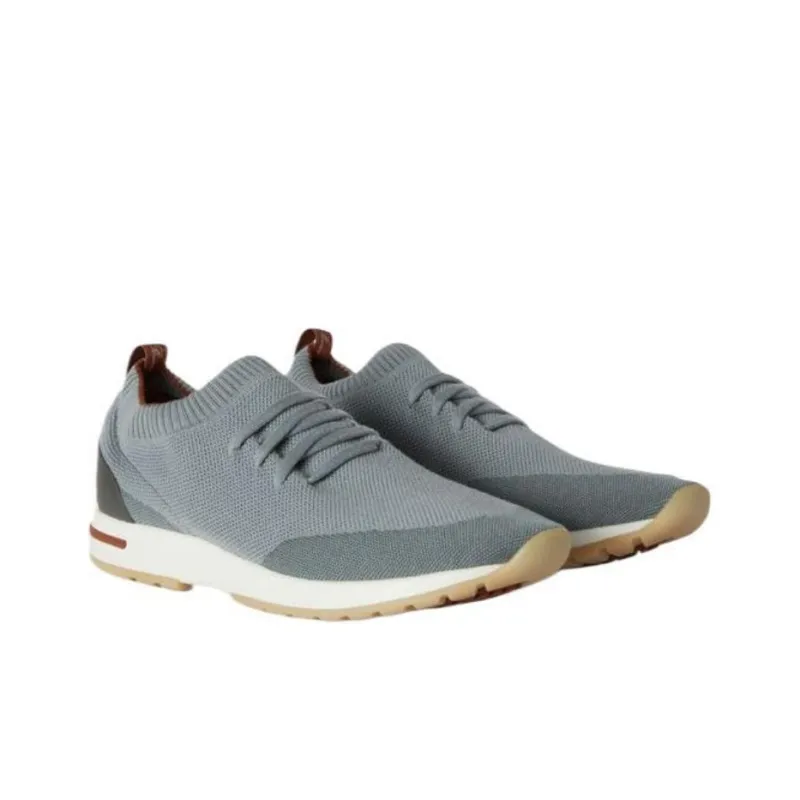 Loro Piana Low Top Casual Shoes Men's Gray-2