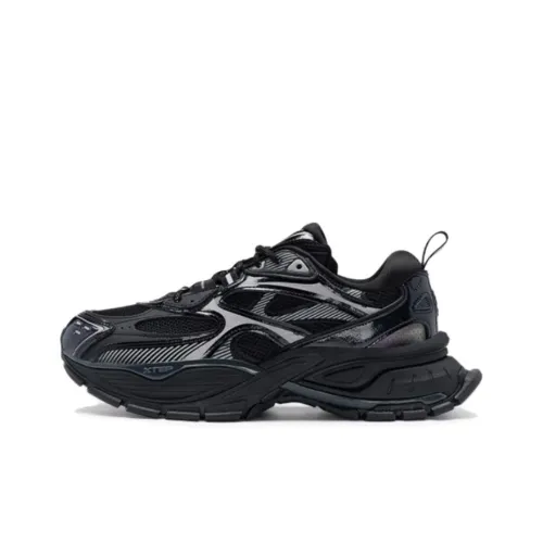 XTEP Mei Li Cushioning Low-Top Casual Shoes Men's Black