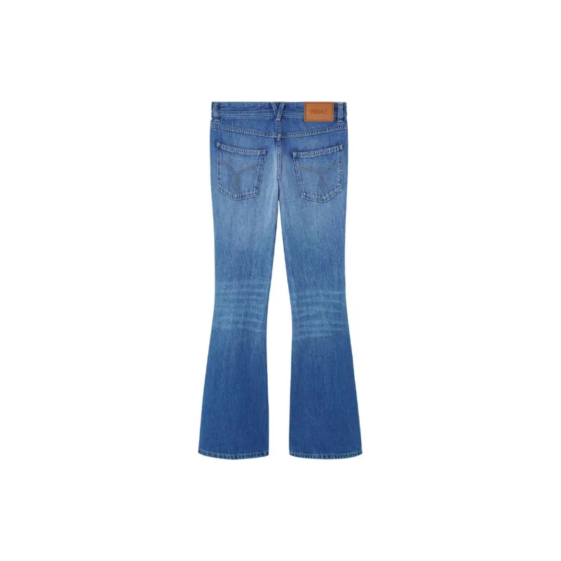 VERSACE Medusa Logo Flared Jeans-1