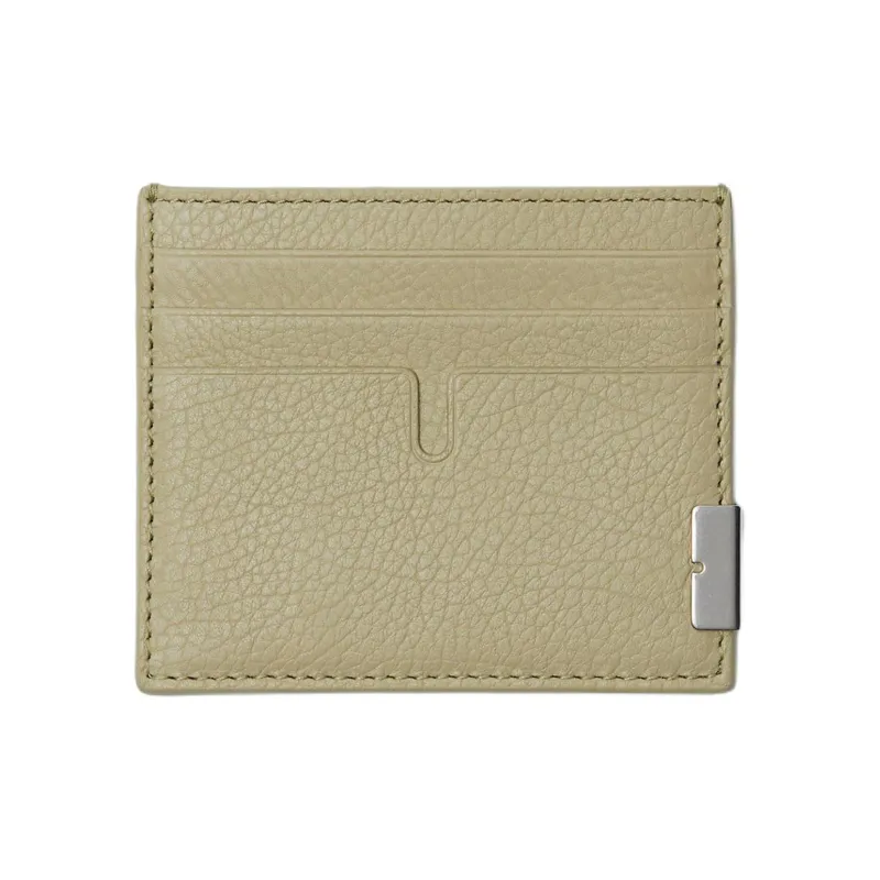 Burberry Calfskin Card Holder Men's Hunter Beige-0