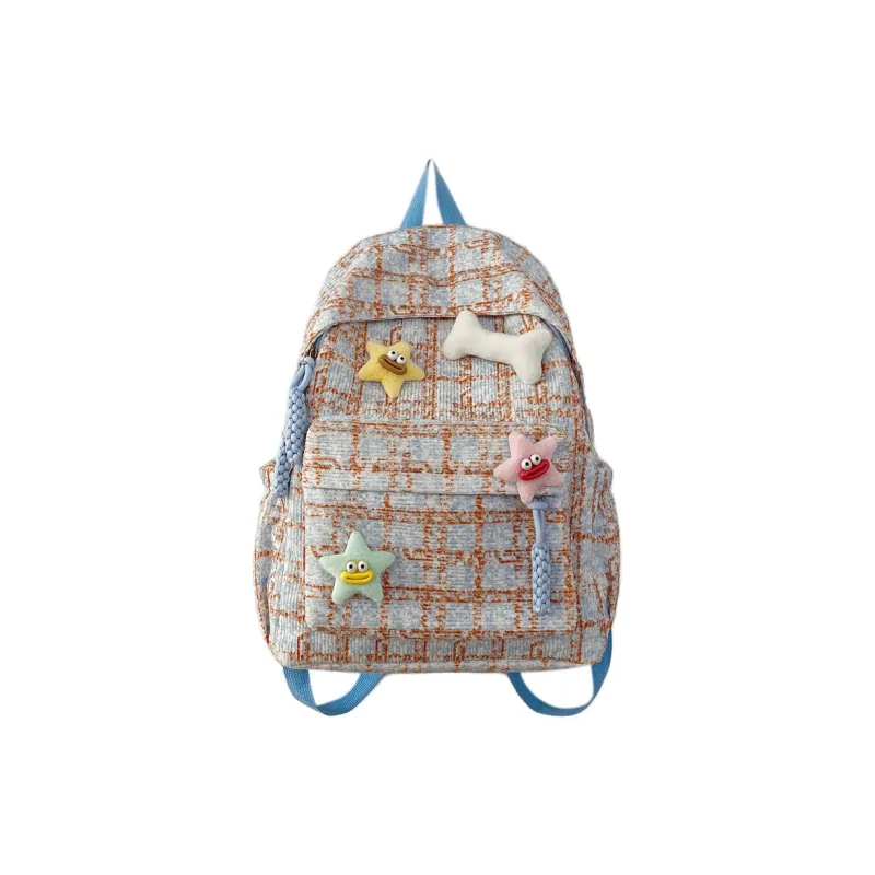 GEERDUN Nylon Large Capacity Backpack Regular Women's Pink/Green/Blue-7