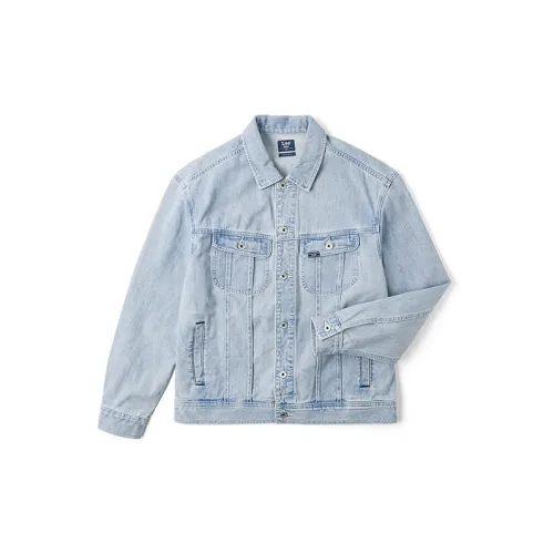 Lee Denim Jackets Men Light Blue