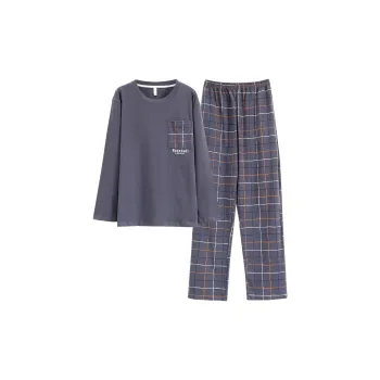 Pretty Lady Home Suit Men's Blue Gray