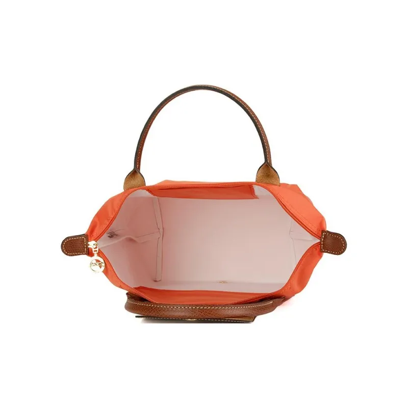 LONGCHAMP Le Pliage Polyamide Canvas With Leather Dumpling Bag Handbags Small Size Women's Orange-5