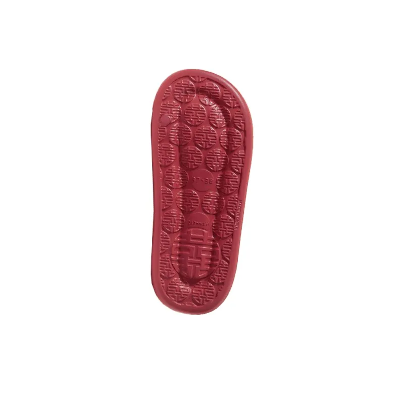 YUSHIPOLUO Slide Slippers Unisex Red-1