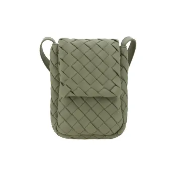 Bottega Veneta Lambskin Handbag Shoulder Bag Crossbody Bag Men's Green