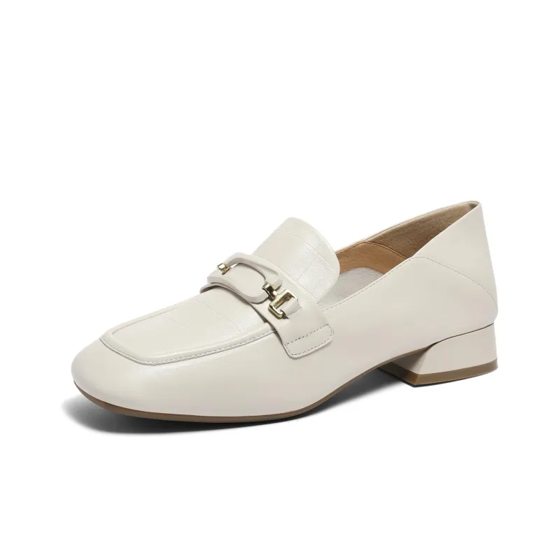 Senda Loafers Women's Beige, Black-6