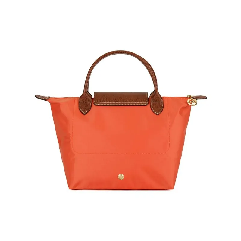 LONGCHAMP Le Pliage Polyamide Canvas With Leather Dumpling Bag Handbags Small Size Women's Orange-3