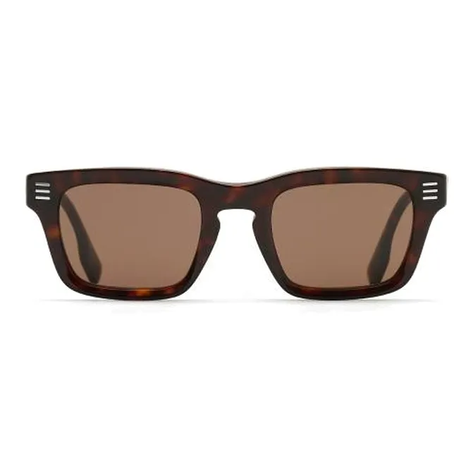 Burberry Acetate Rectangular Sunglasses Men's Tortoiseshell-0