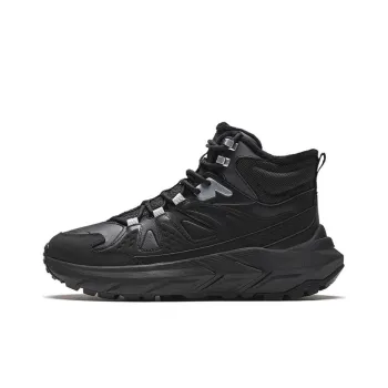 Anta Cushioning Wear Resistant High Top Outdoor Shoes Women's Black
