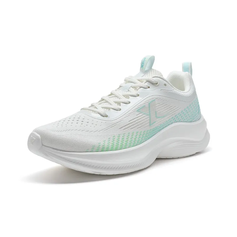 XTEP Feather Running Shoes Men High Top Sail White/Neon Pink Green-2