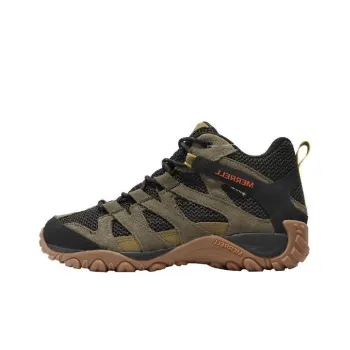 MERRELL Alverstone MID GORE-TEX Durable Breathable Mid-Top Outdoor Shoes Men's Black Brown