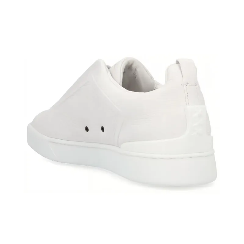 Zegna Stylish Skateboarding Shoes Men's White-1