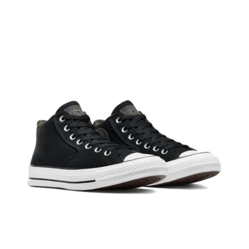 Converse Chuck Taylor All Star Abrasion Resistant Breathable Mid Top Canvas Shoes Unisex Black-3