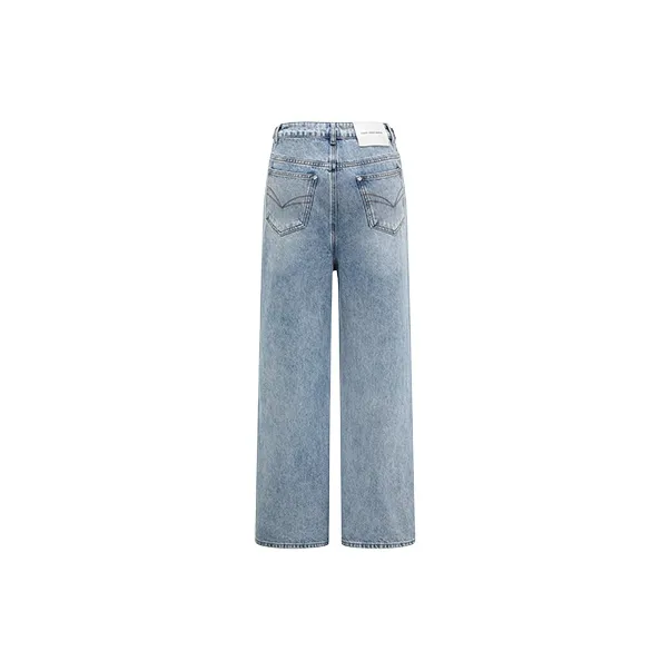 Feng Chen Wang SS24 Jeans Unisex Blue-1